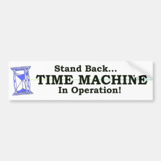Tijdmachine Bumpersticker