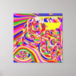 Tijdmachine Canvas Afdruk