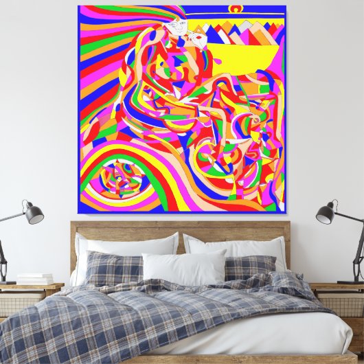 Tijdmachine Canvas Afdruk (Insitu (Slaapkamer))