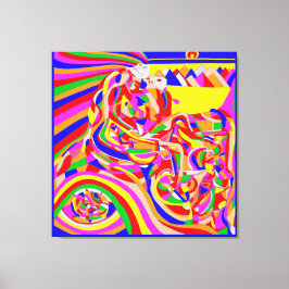 Tijdmachine Canvas Afdruk