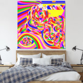 Tijdmachine Canvas Afdruk (Insitu (Slaapkamer))