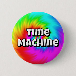 Tijdmachine ( je kan de woorden veranderen ) ronde button 5,7 cm
