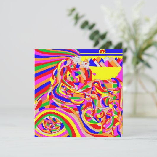 Tijdmachine Kaart (Staand voorkant)