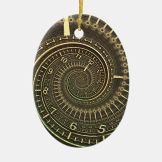 tijdmachine keramisch ornament