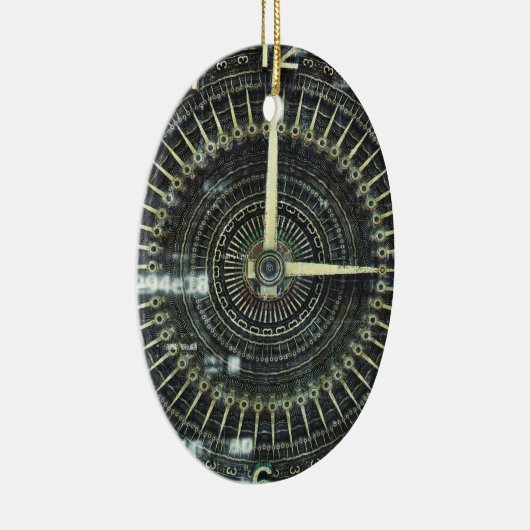 Tijdmachine Keramisch Ornament (Rechts)
