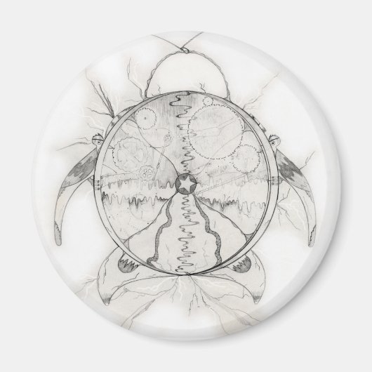 Tijdmachine Magneet (Voorkant)