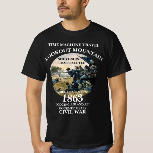 TIJDMACHINE REIZEN SLAG BIJ LOOKOUT MOUNTAIN T-SHIRT (Voorkant)
