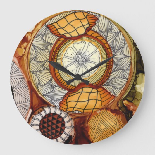 Tijdmachine Ronde acrylaat Grote Klok (Voorkant)