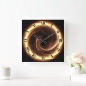 Tijdmachine ~ Spiral Fire Vortex ~ Time Portal ~ Vierkante Klok (Huis)