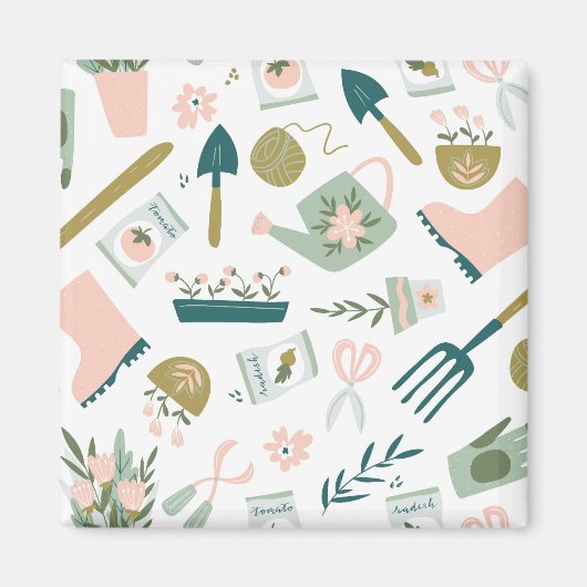 Tijdmagneet voor tuin magneet (Voorkant)