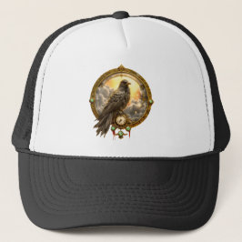 Tijdopnemer Raven – Gotische klokslag Trucker Pet