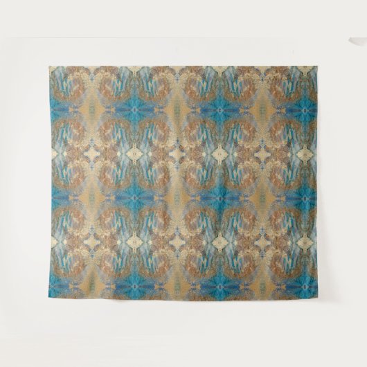 Tijdopnemer-staten - Kunstboomstammen Wandkleed (Voorkant (horizontaal))