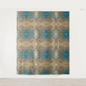 Tijdopnemer-staten - Kunstboomstammen Wandkleed (Voorkant)