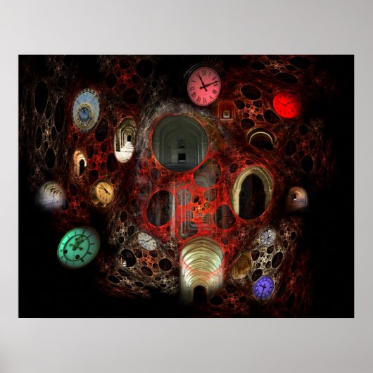 Tijdpassages in kleur poster (Voorkant)