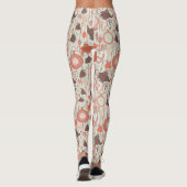  tijdpatroon van thee leggings (Achterkant)