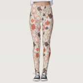  tijdpatroon van thee leggings (Voorkant)