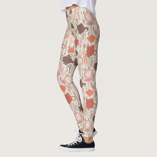  tijdpatroon van thee leggings (Links)