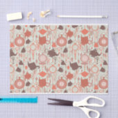 tijdpatroon van thee tissuepapier (Craft)