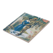  tijdperk van de Eerste Wereldoorlog: gekleurd Man Tegeltje (Zijkant)