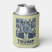 TIJDPERK VAN DONALD TRUMP BLIKJESKOELER (Blikje Voorkant)