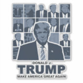 TIJDPERK VAN DONALD TRUMP STICKER (Voorkant)