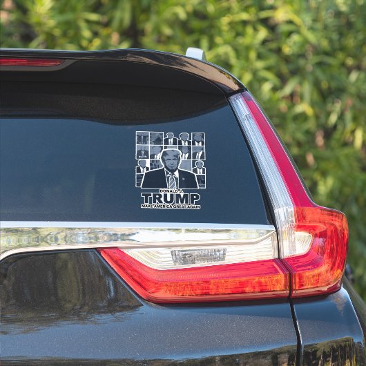 TIJDPERK VAN DONALD TRUMP STICKER (Auto Zijkant)