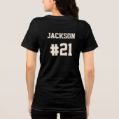 Tijdperk van voetbalmoeder Tri-Blend shirt (Achterkant)