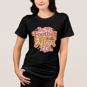 Tijdperk van voetbalmoeder Tri-Blend shirt