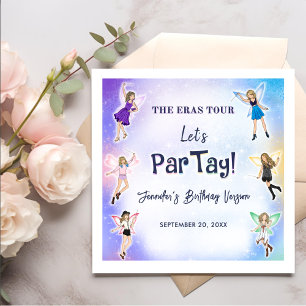 Tijdperk verjaardagsfeestje servet