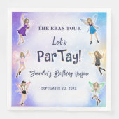 Tijdperk verjaardagsfeestje servet (Voorkant)