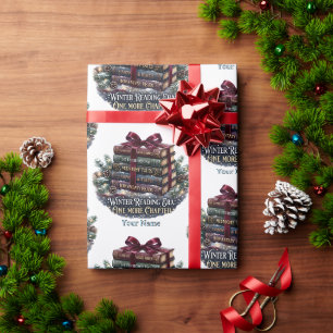 Tijdperk Winterlezen Eén Hoofdstuk Meer Wrap Cadeaupapier