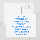 tijdreis briefkaart (Voorkant / Achterkant)