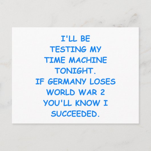 tijdreis briefkaart (Voorkant)