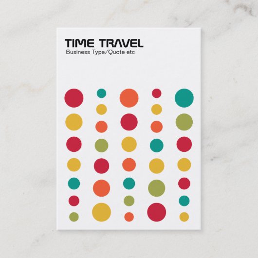 Tijdreis - kleuren 02 visitekaartje (Voorkant)