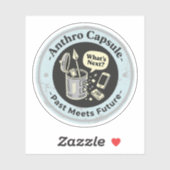 Tijdreischaos in Anthro-capsuletechniek Sticker (Vel)