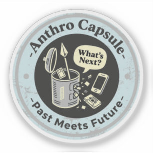 Tijdreischaos in Anthro-capsuletechniek Sticker