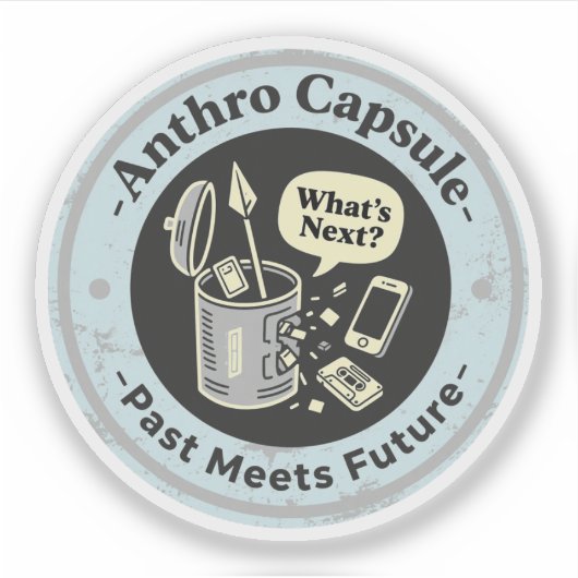 Tijdreischaos in Anthro-capsuletechniek Sticker (Voorkant)