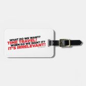 Tijdreizen Bagagelabel (Voorkant horizontaal)