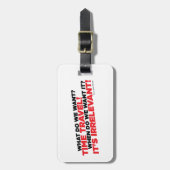 Tijdreizen Bagagelabel (Voorkant verticaal)