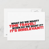 Tijdreizen Briefkaart (Voorkant / Achterkant)