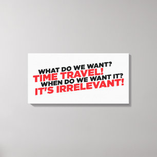 Tijdreizen Canvas Afdruk