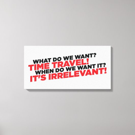 Tijdreizen Canvas Afdruk (Voorkant)