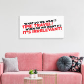 Tijdreizen Canvas Afdruk (Insitu (Woonkamer))