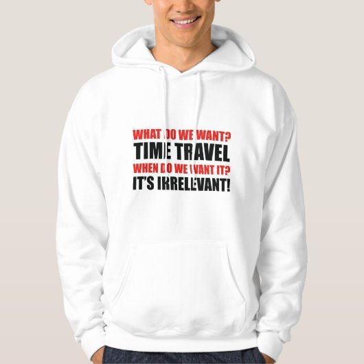 Tijdreizen Hoodie (Voorkant)