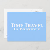 Tijdreizen is mogelijk cadeaus briefkaart (Voorkant / Achterkant)