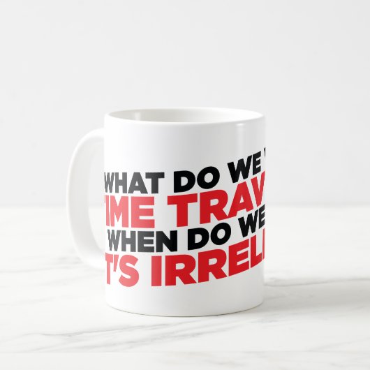 Tijdreizen Koffiemok (Voorkant links)