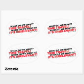 Tijdreizen Ovale Sticker (Vel)