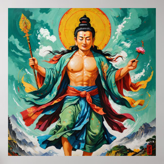 Tijdreizende salie - Phad & Thangka Fusion Poster