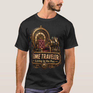 Tijdreiziger die leeft in het verleden Funny Steam T-shirt