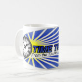tijdreiziger koffiemok (Voorkant links)